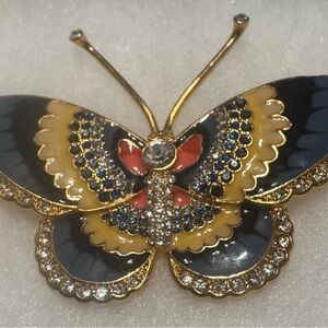 Enameled and colored stones BUTTERFLY BROOCH. Metropolitan Museum of Art NY.